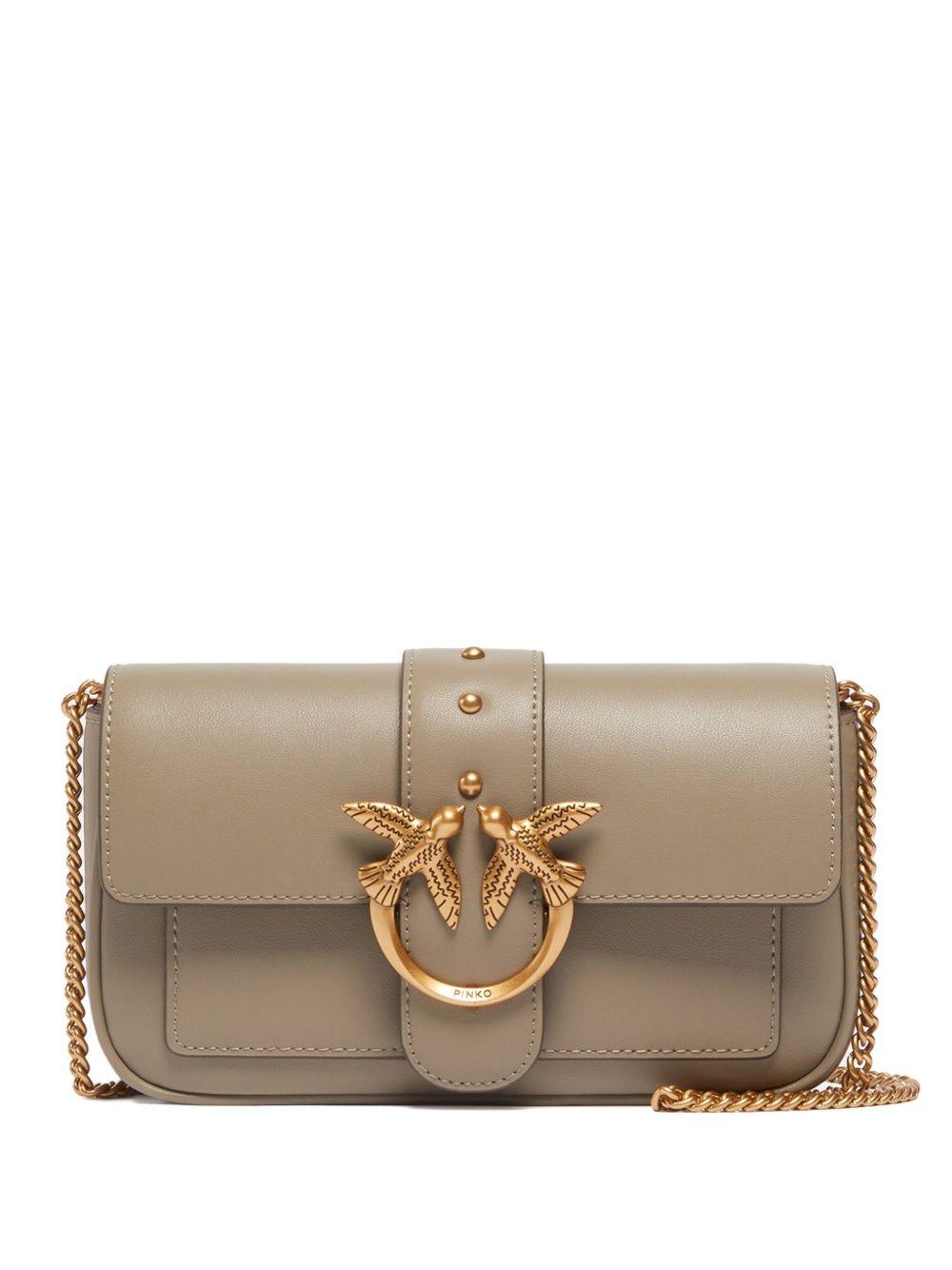 Mini Borsa in Pelle Marrone - Eleganza e Iconicita' 100061A0F1 I68Q PINKO 