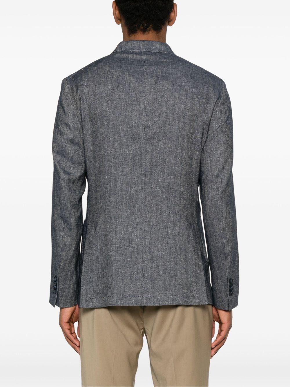 Giacca doppiopetto blu effetto denim 3832G2738253124 89 MANUEL RITZ 