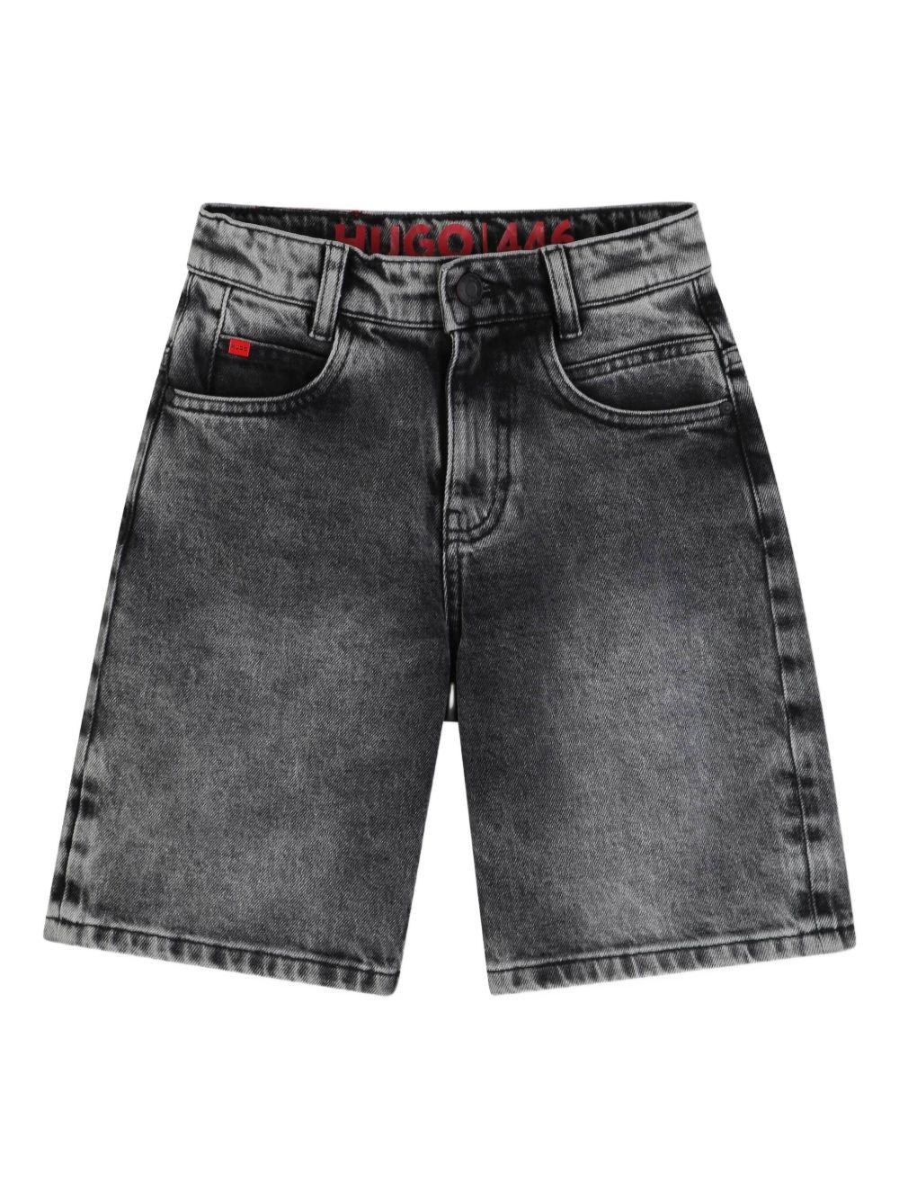 Bermuda in denim effetto slavato G00994 Z21 HUGO KIDS 