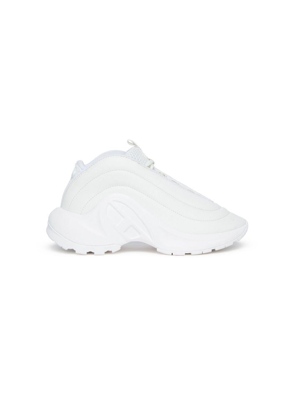 Sneakers bianca ondulata