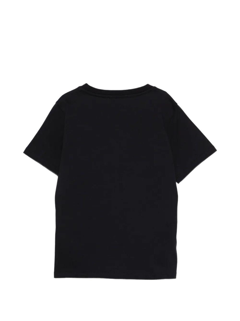 T-shirt in cotone girocollo BY8R11Z3672 930BC BALMAIN KIDS 