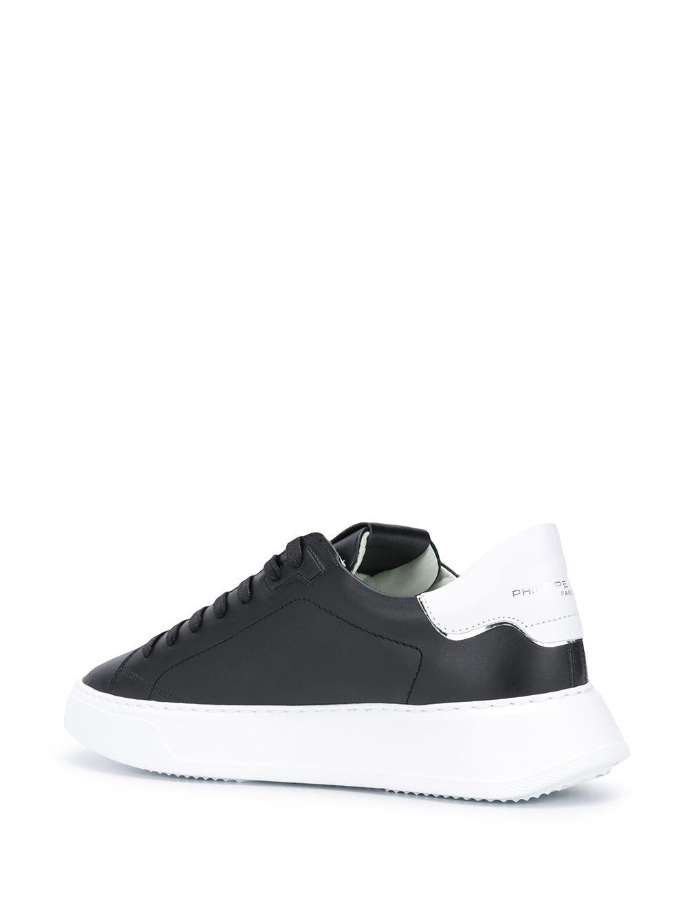 Sneakers Temple Veau in pelle con tallone a contrasto BTLU V002 PHILIPPE MODEL 