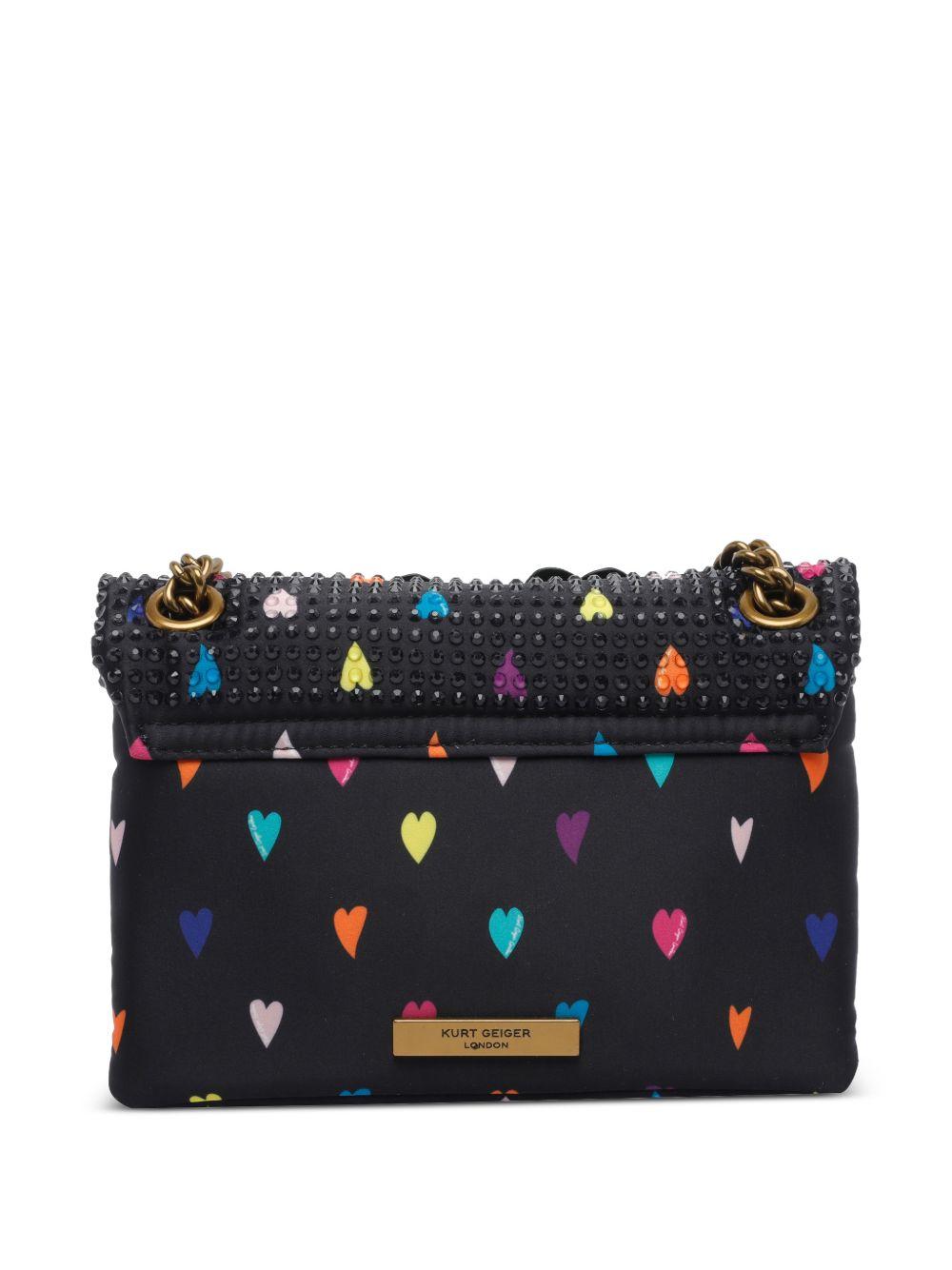 Clutch con borchie e motivo cuori 5374105 609 KURT GEIGER 