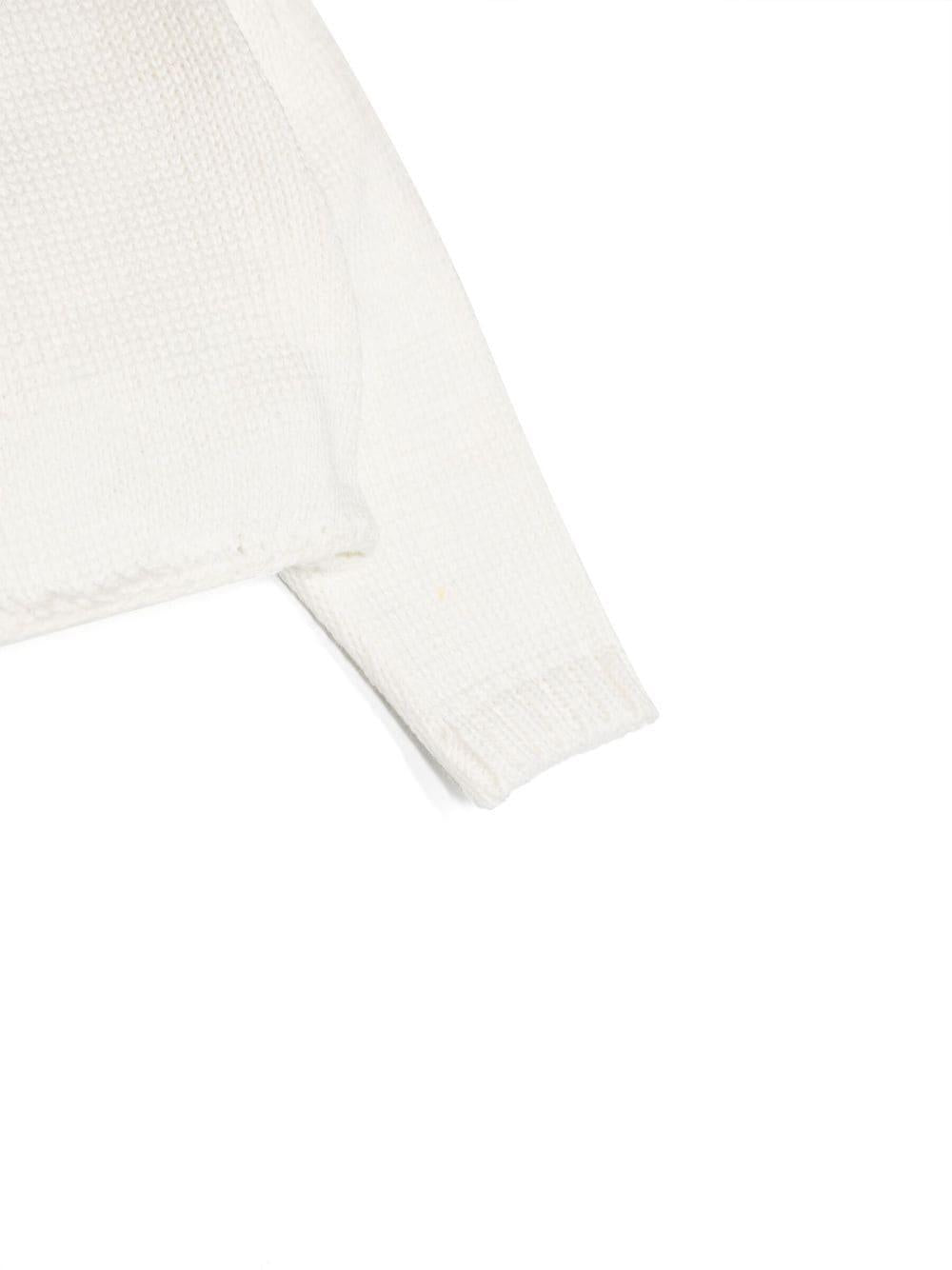 Coprispalle bianco neonata crop