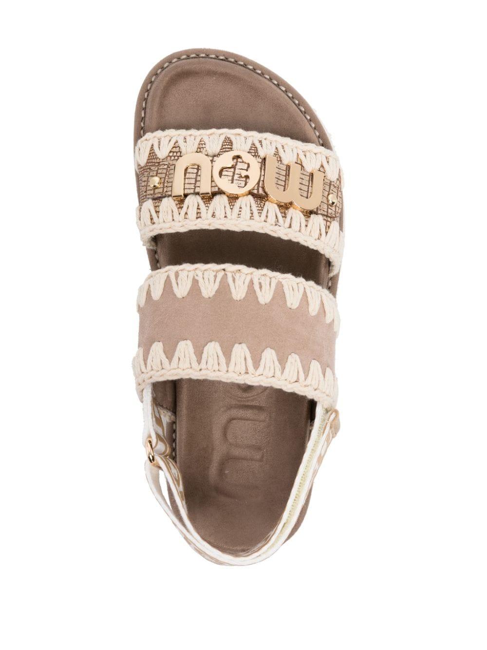BIO SANDAL BACK STRAP SUEDE & LEATHER ROCK SNAKE