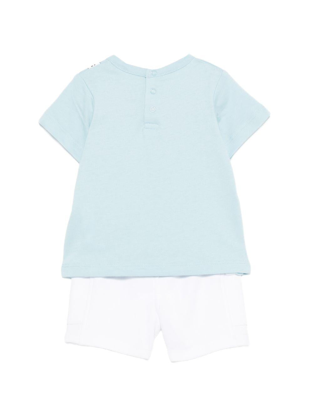 Completo t-shirt e shorts in cotone con stampa W60816# 77B MARC JACOBS KIDS 