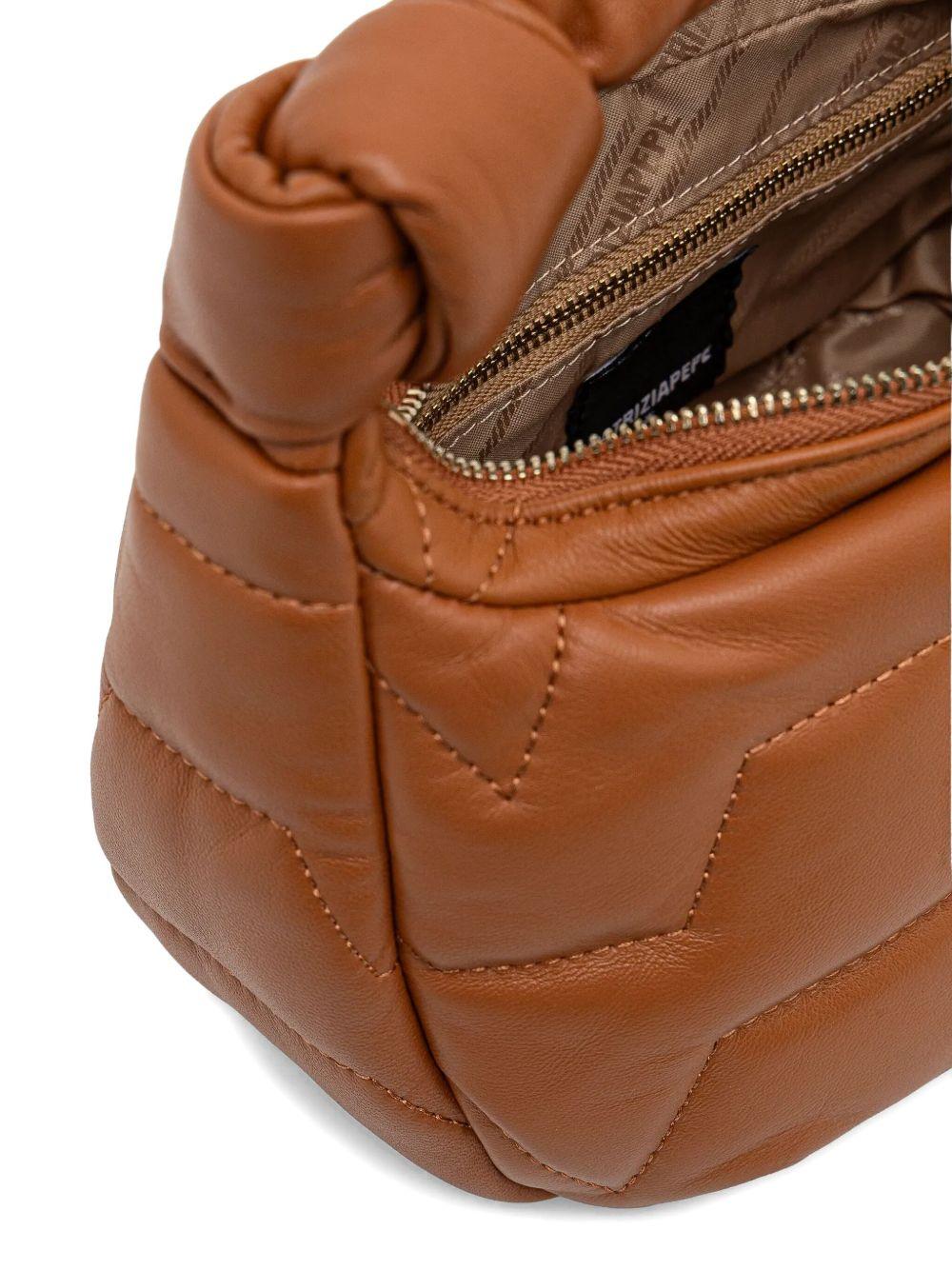 Hobo Bag piccola in nappa cuoio