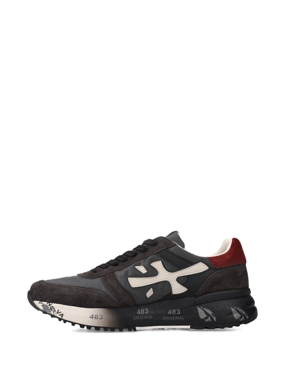 Sneakers Mick Nero con Dettagli Bianchi e Bordeaux MICK 7719 PREMIATA 