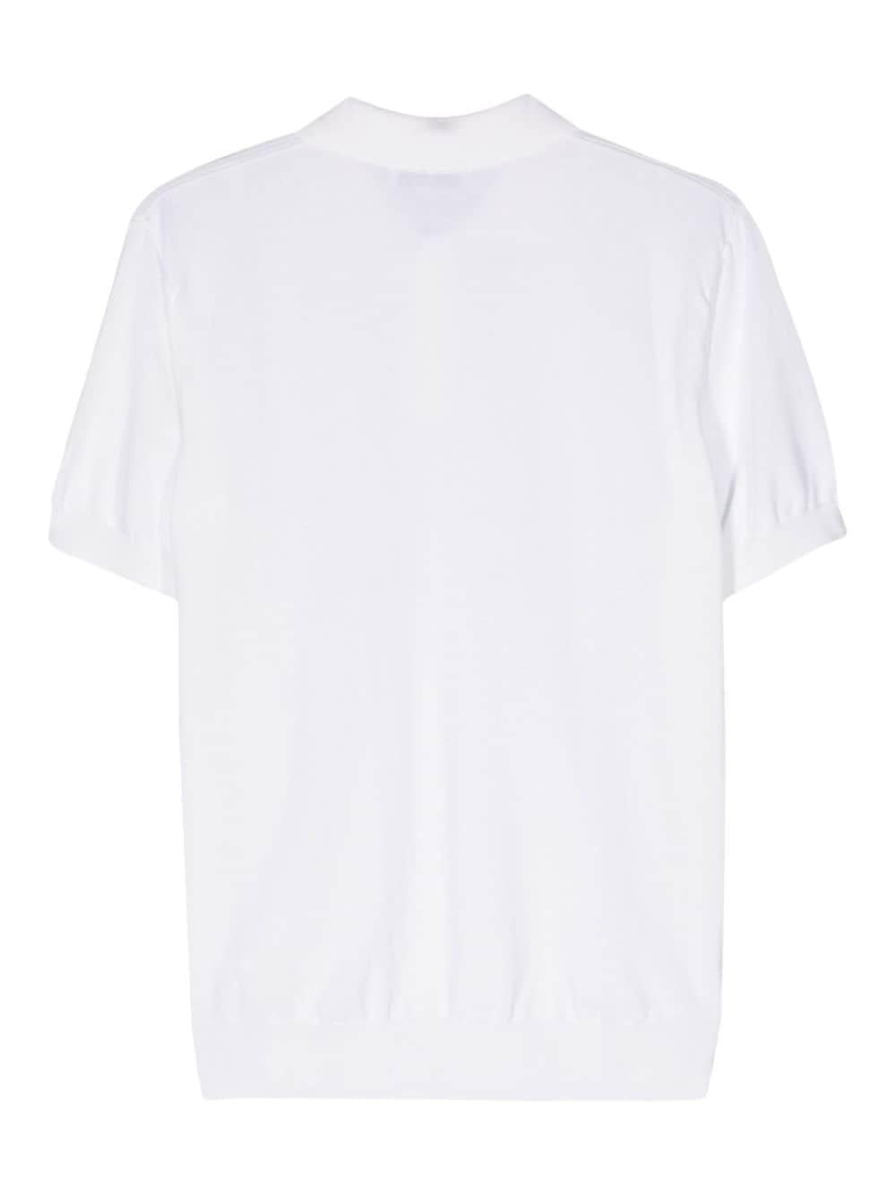 T-shirt  bianca in maglia 3632M507243443 02 MANUEL RITZ 