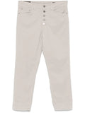 jeans Koons bottoni gioiello beige