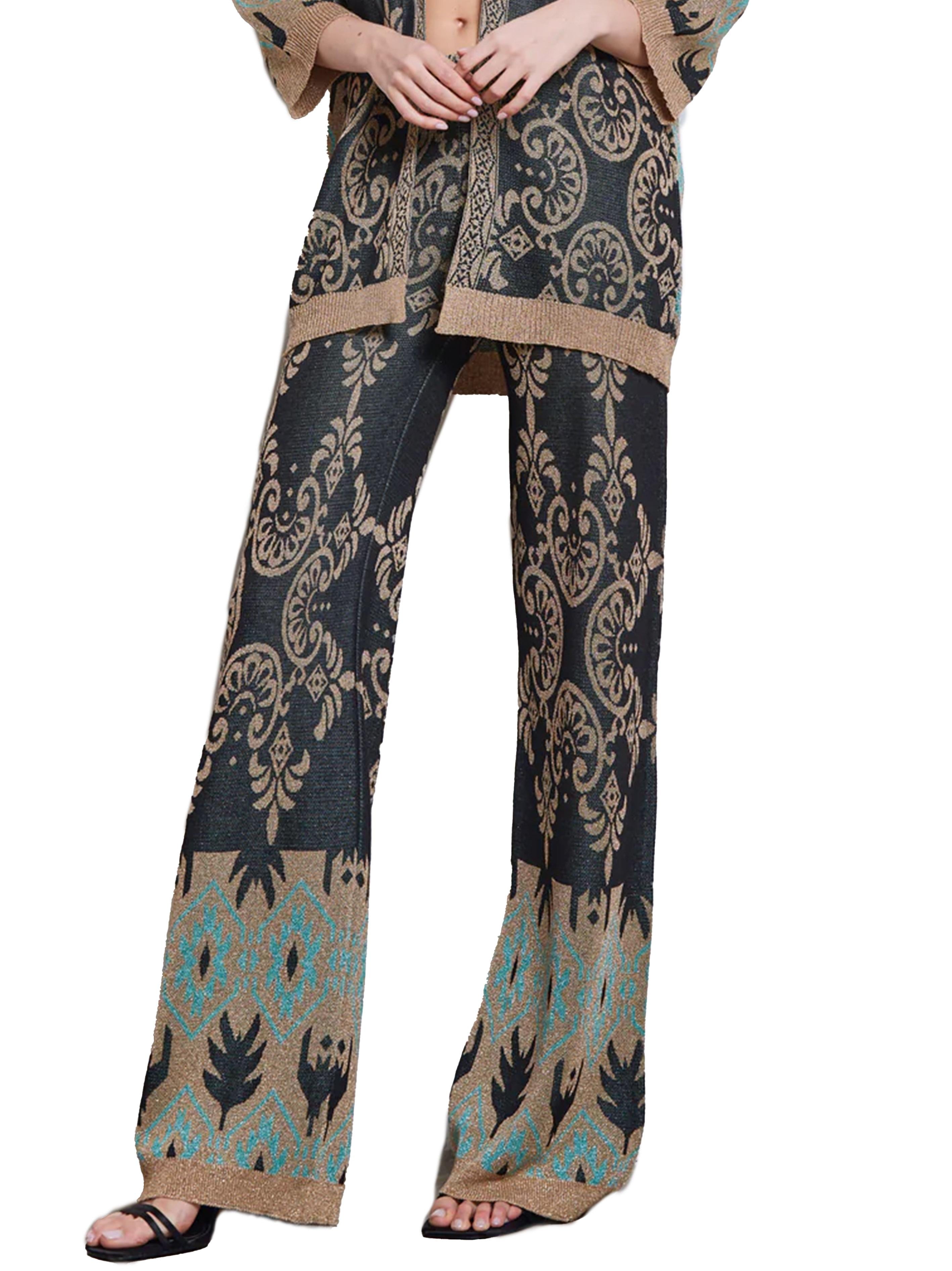 Pantalone multicolor  fantasia lurex PTKD05089 UNICA AKEP 