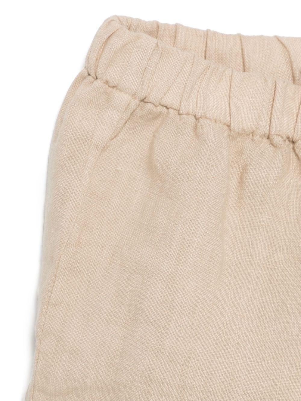 Completo beige neonato (2pz) P25DP517L6009 126 IL GUFO KIDS 