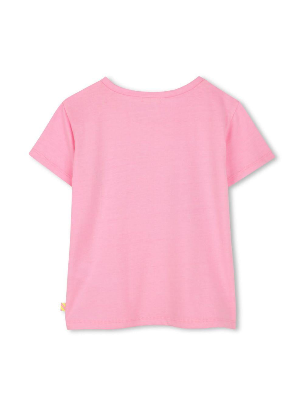 T-shirt rosa tucano paillettes
