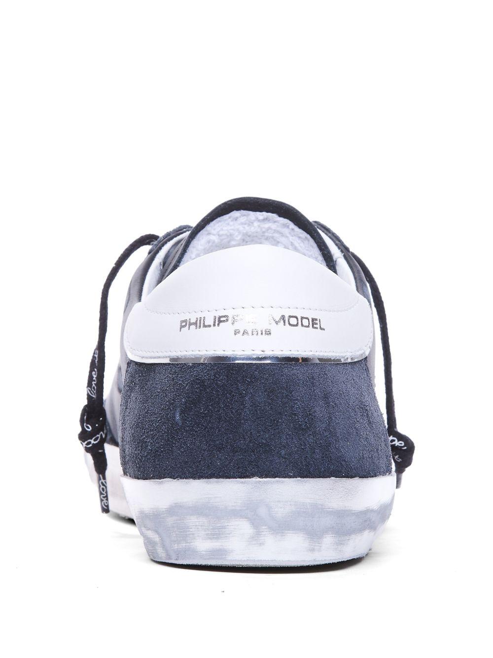 Sneakers in pelle con effetto usurato PRLU MA01 PHILIPPE MODEL 