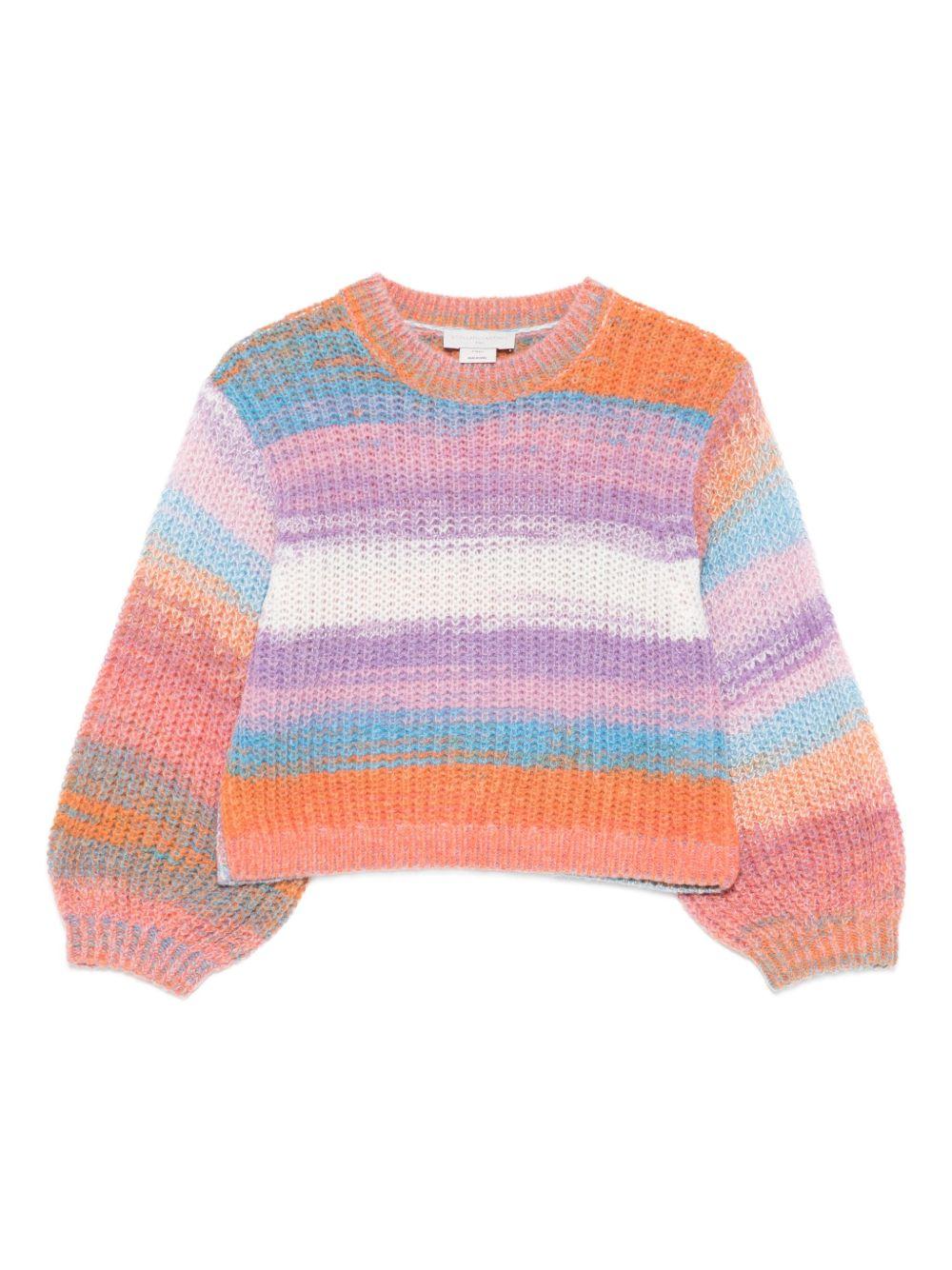 Maglione Arancione Multicolore con Maniche a Palloncino TX9B20Z1529 999 STELLA MCCARTNEY KIDS 