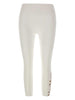 Leggings Bianchi con Stampa Logo