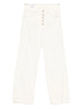 DONDUP Pantaloni beige abbottonati in velluto a coste