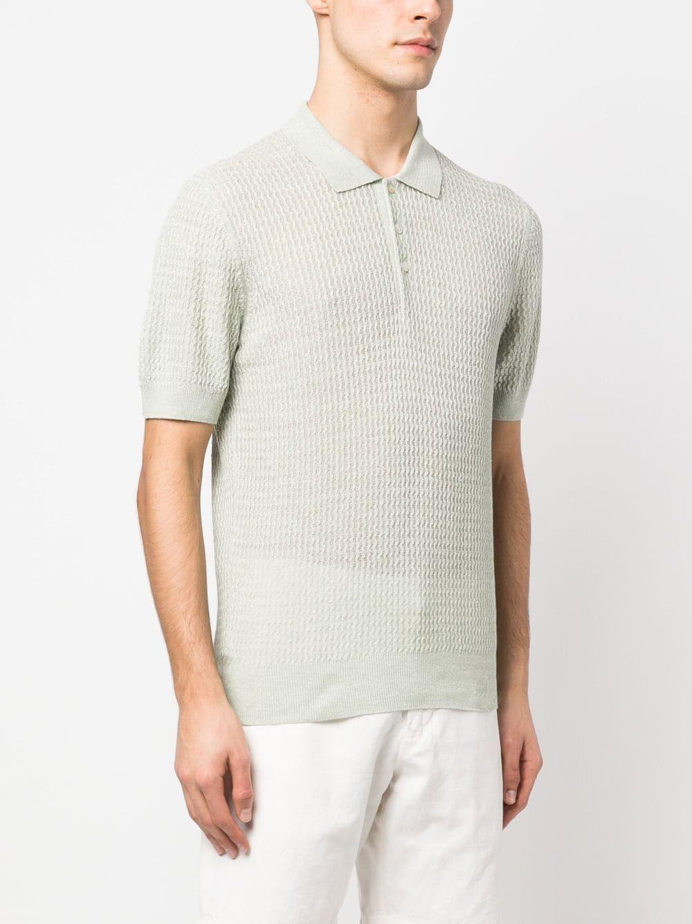 Polo in maglia con lavorazione testurizzata GRADYGSE230223E215 410 TAGLIATORE 