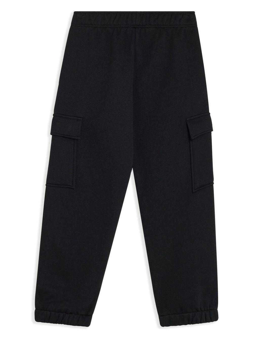 Pantalone nero cargo XJ7345 031 LACOSTE KIDS 