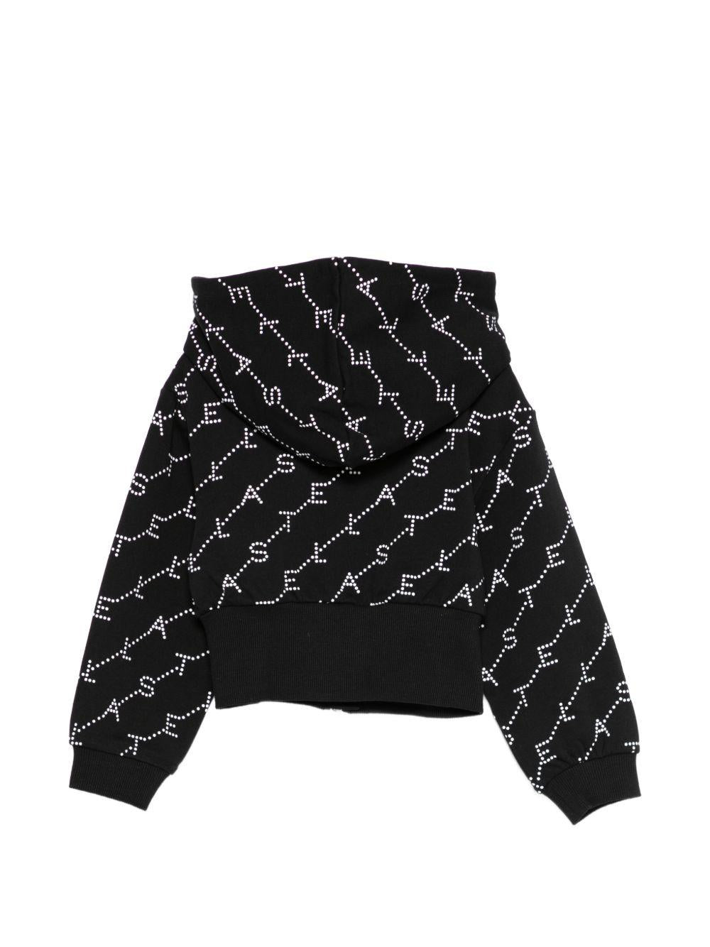 Felpa con zip e cappuccio con borchie TY4B50Z3477 930BC STELLA MCCARTNEY KIDS 