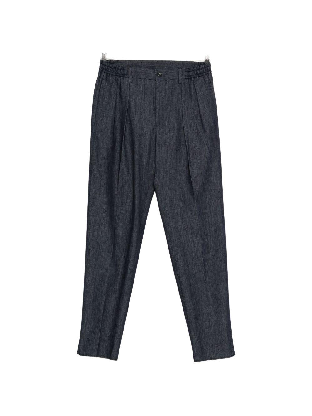 Pantaloni in cotone a gamba affusolata con pince PGORD24TGT260013 B3394 TAGLIATORE 