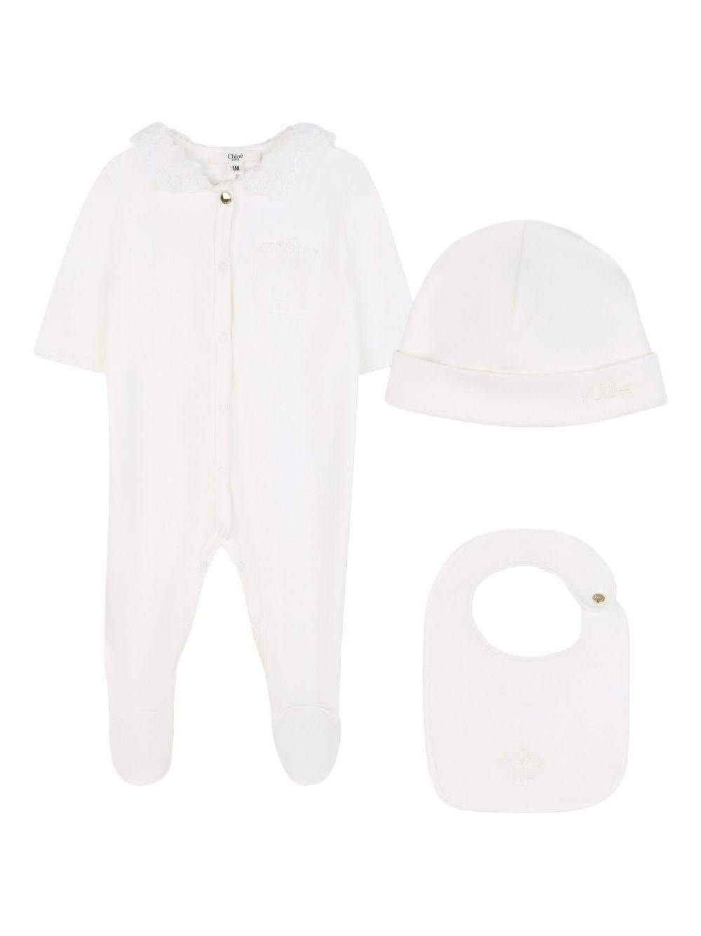Pigiama in Cotone con Bavaglino e Cappello Coordinati C20776 117 CHLOE KIDS 