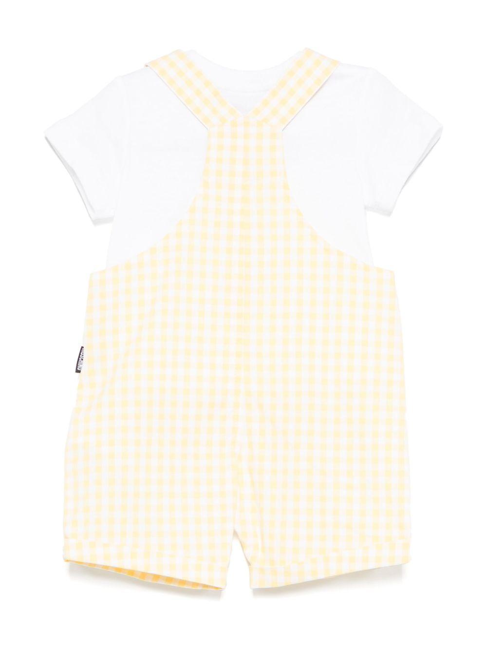 Completo bianco-giallo noenato (2pz)