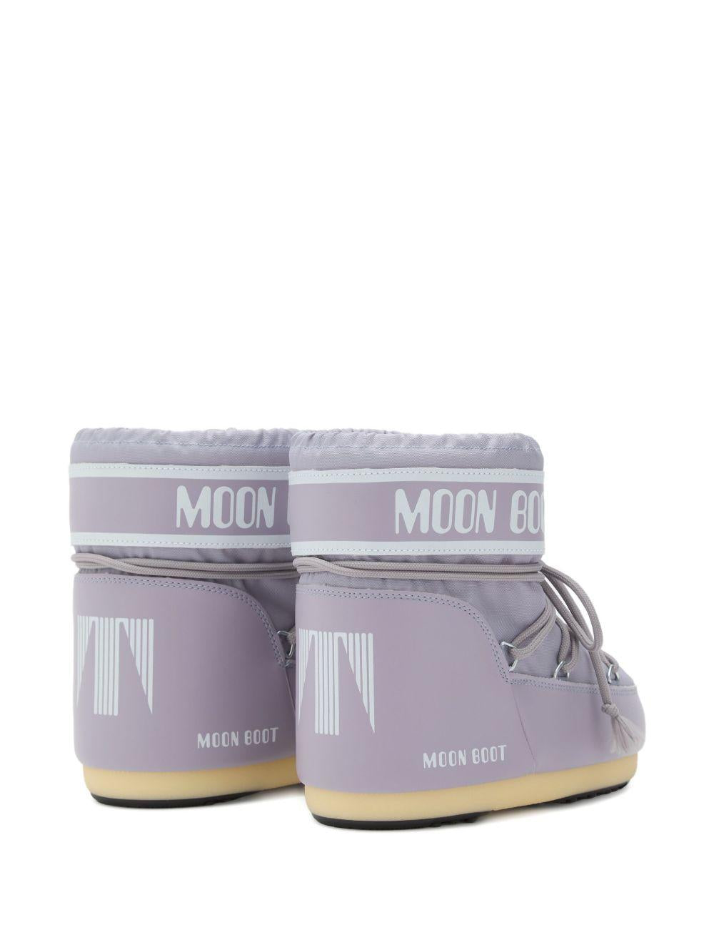 Moon Boot Kids Stivali con lacci con logo Icon Low Lilac 80D1409340 H032 MOON BOOT 