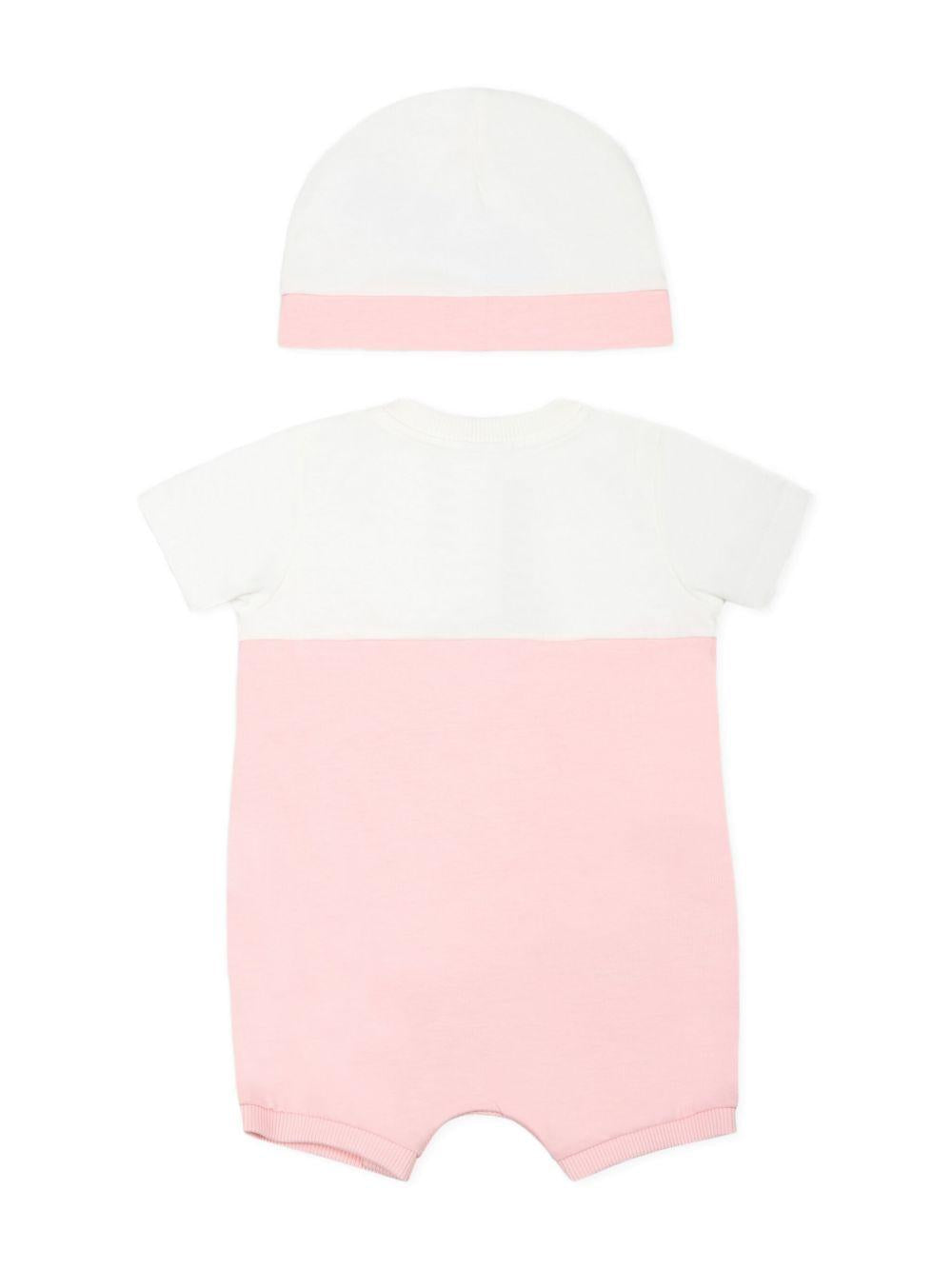 Set neonato beige e rosa mini teddy (2pz)