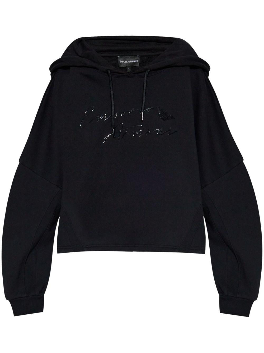 Felpa nera logo lucido 6D2M7F2J49Z 0999 EMPORIO ARMANI 