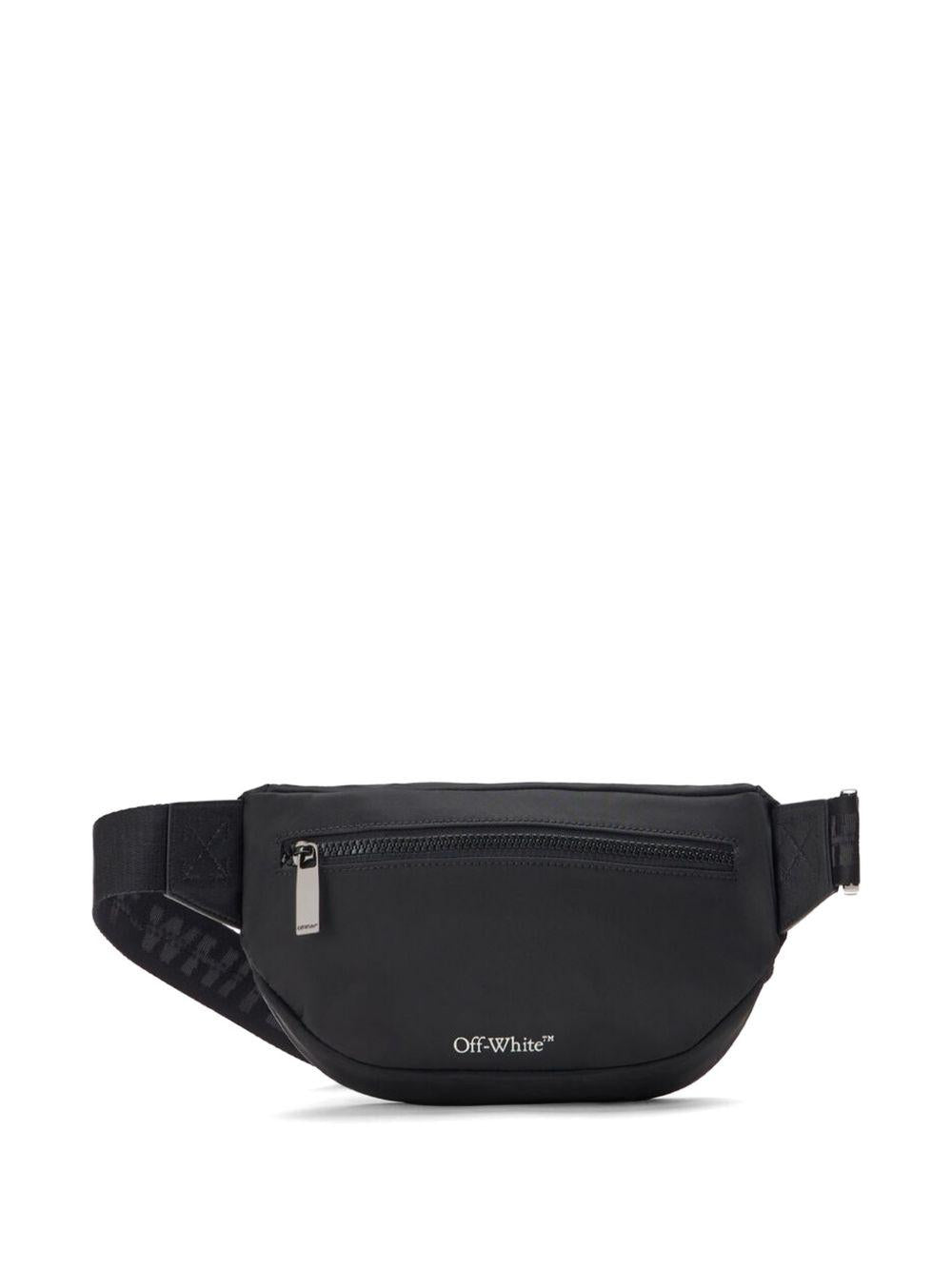 Marsupio in nylon con logo stampato OMNT001C99FAB001 1001 OFF WHITE 