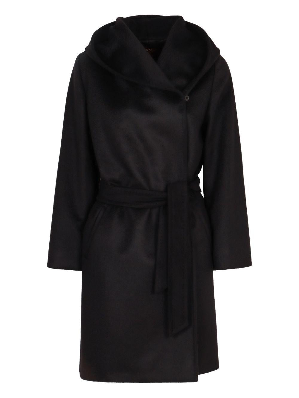 Cappotto Nero con Cintura 2526016061600 013 MAX MARA STUDIO 