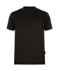 T-shirt basic verde mini etichetta laterale
