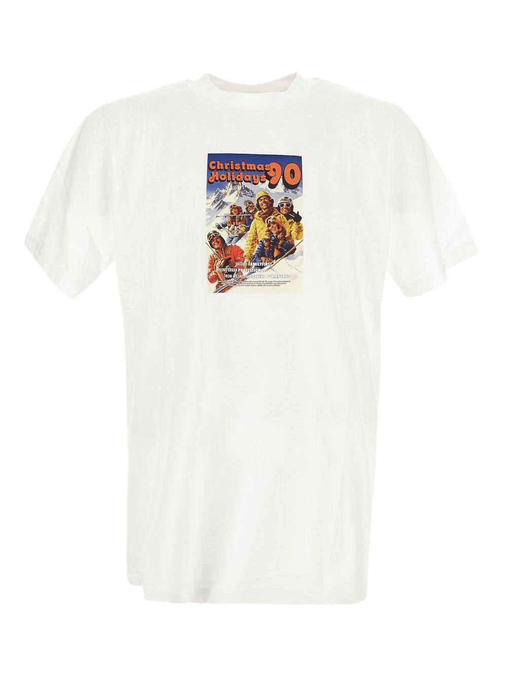 T-shirt Bianca con Stampa TF2408 WHITE FAMILY FIRST MILANO 