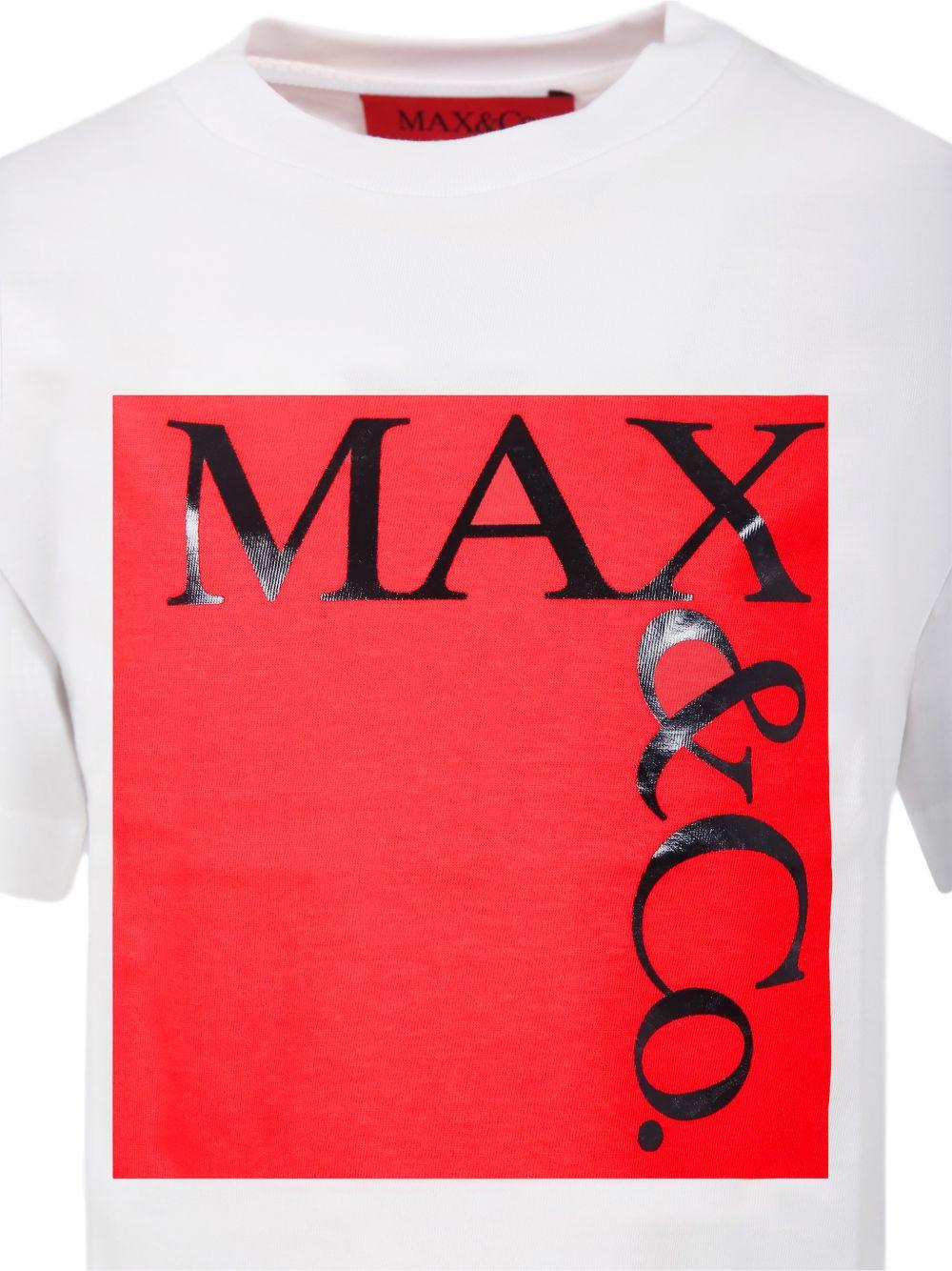 T-shirt in cotone a maniche corte MX0005MX057 MX10C MAX&CO. KIDS 