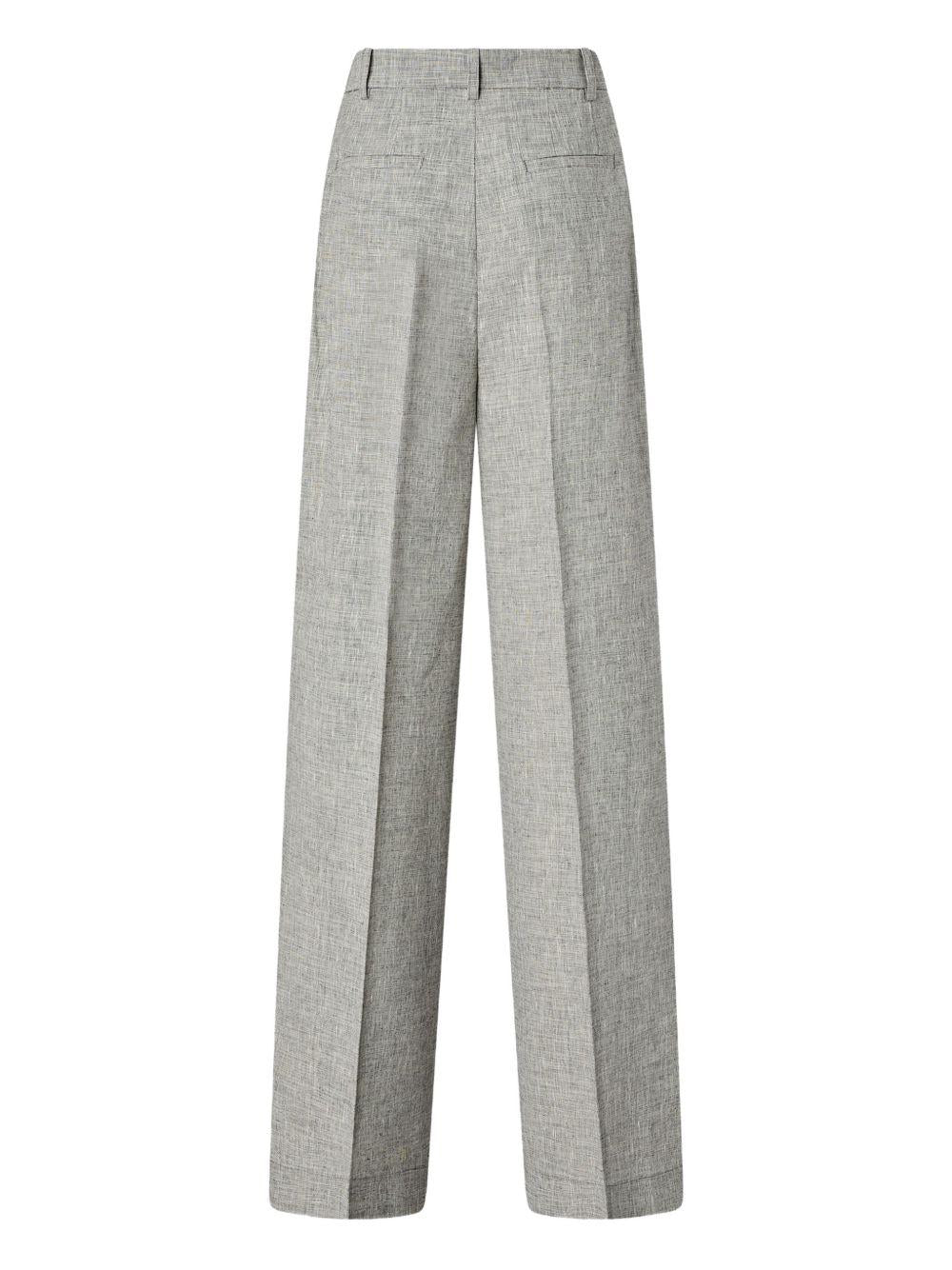 Pantaloni a gamba ampia con pince 106918A3AS ZZ2 PINKO 