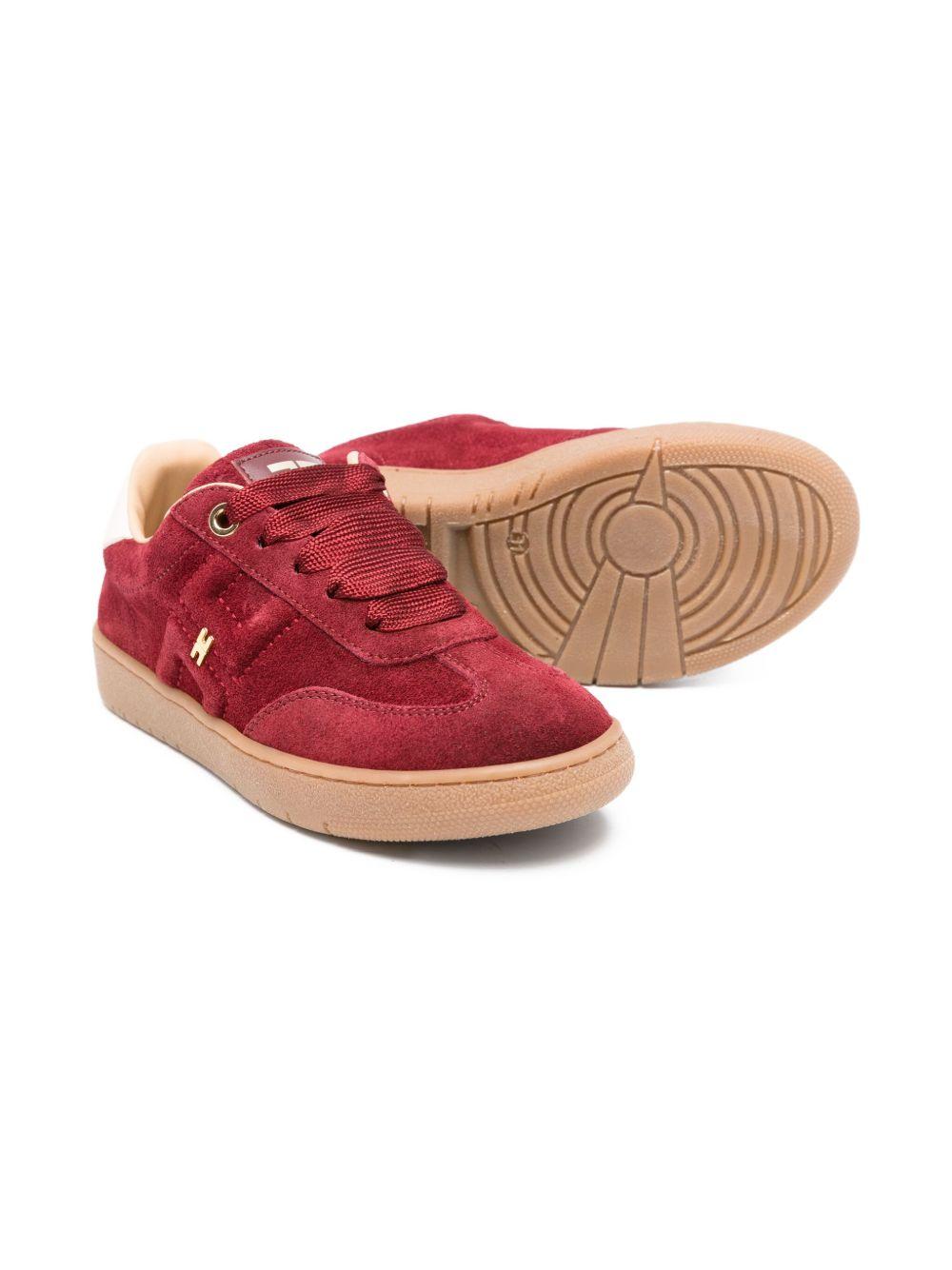 Sneakers in Pelle Scamosciata con Logo F4A9E03400071R 006 ELISABETTA FRANCHI KIDS 