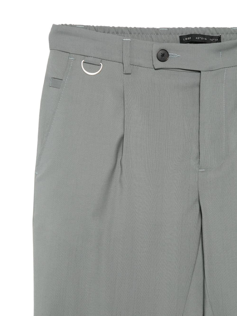 Pantaloni in lana vergine con pieghe LP26002 N086 LOW BRAND 