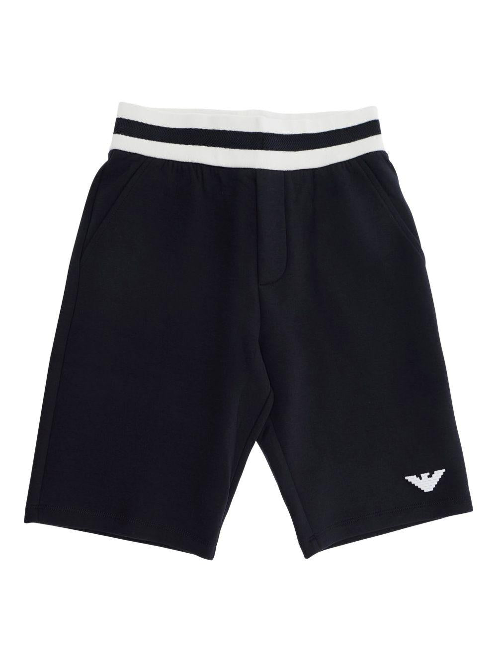 Shorts con fascia elastica a contrasto EB000909AF10126 UB118 EMPORIO ARMANI KIDS 