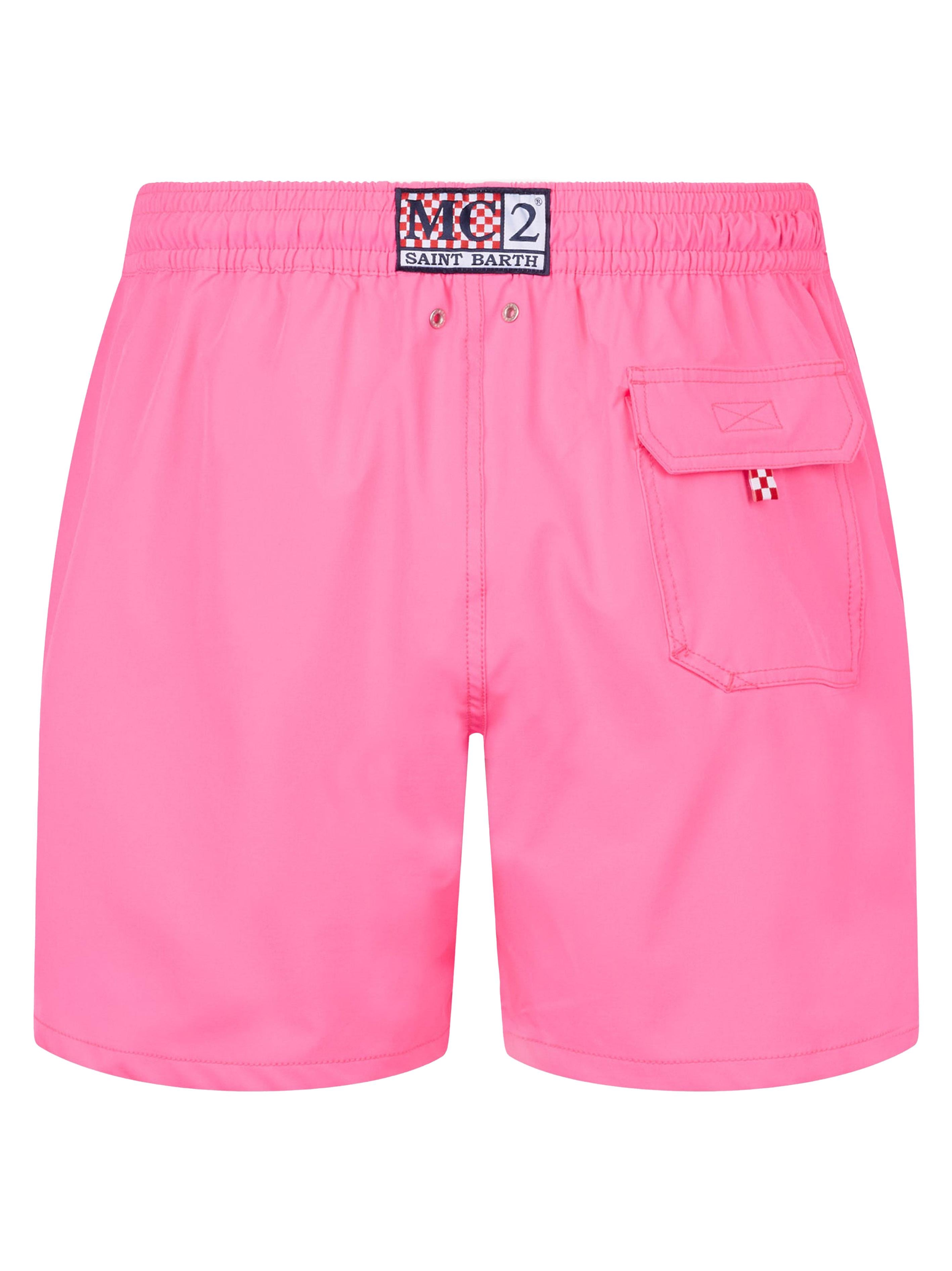 Costume boxer "Mi girano le palline" rosa