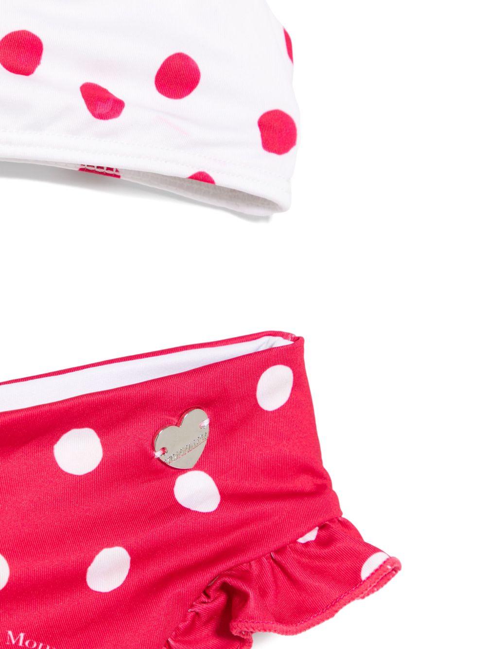 Costume mare due pezzi pois