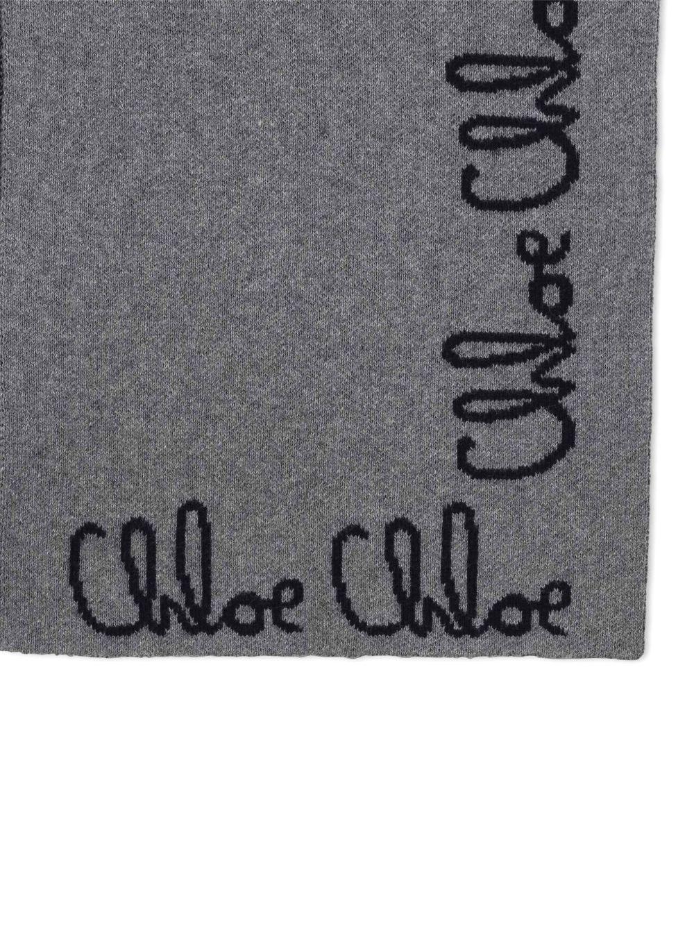 Sciarpa Intrecciata con Stampa e Bordi Rifiniti C20674 A46 CHLOE KIDS 