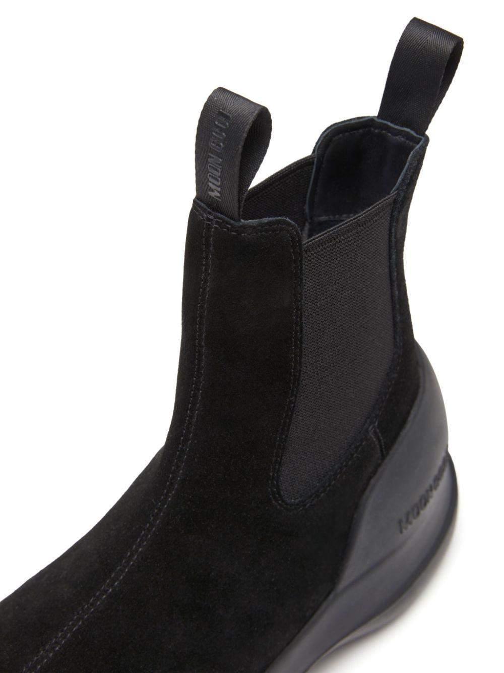STIVALE LUNA CHELSEA NERO IN PELLE SCAMOSCIATA 80D2480050 N001 MOON BOOT 