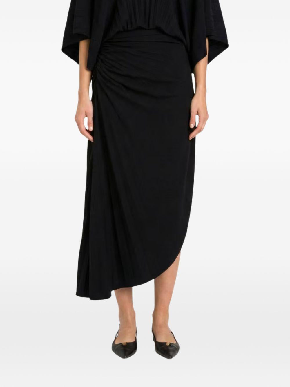 Gonna midi con drappeggio laterale 261TE2040 00006 TWINSET 