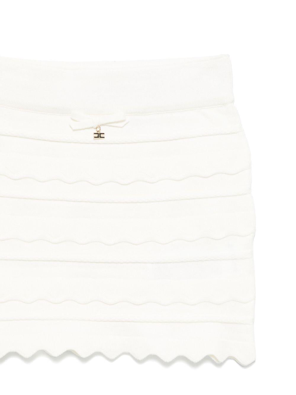 Completo bianco a smerlo (2pz)