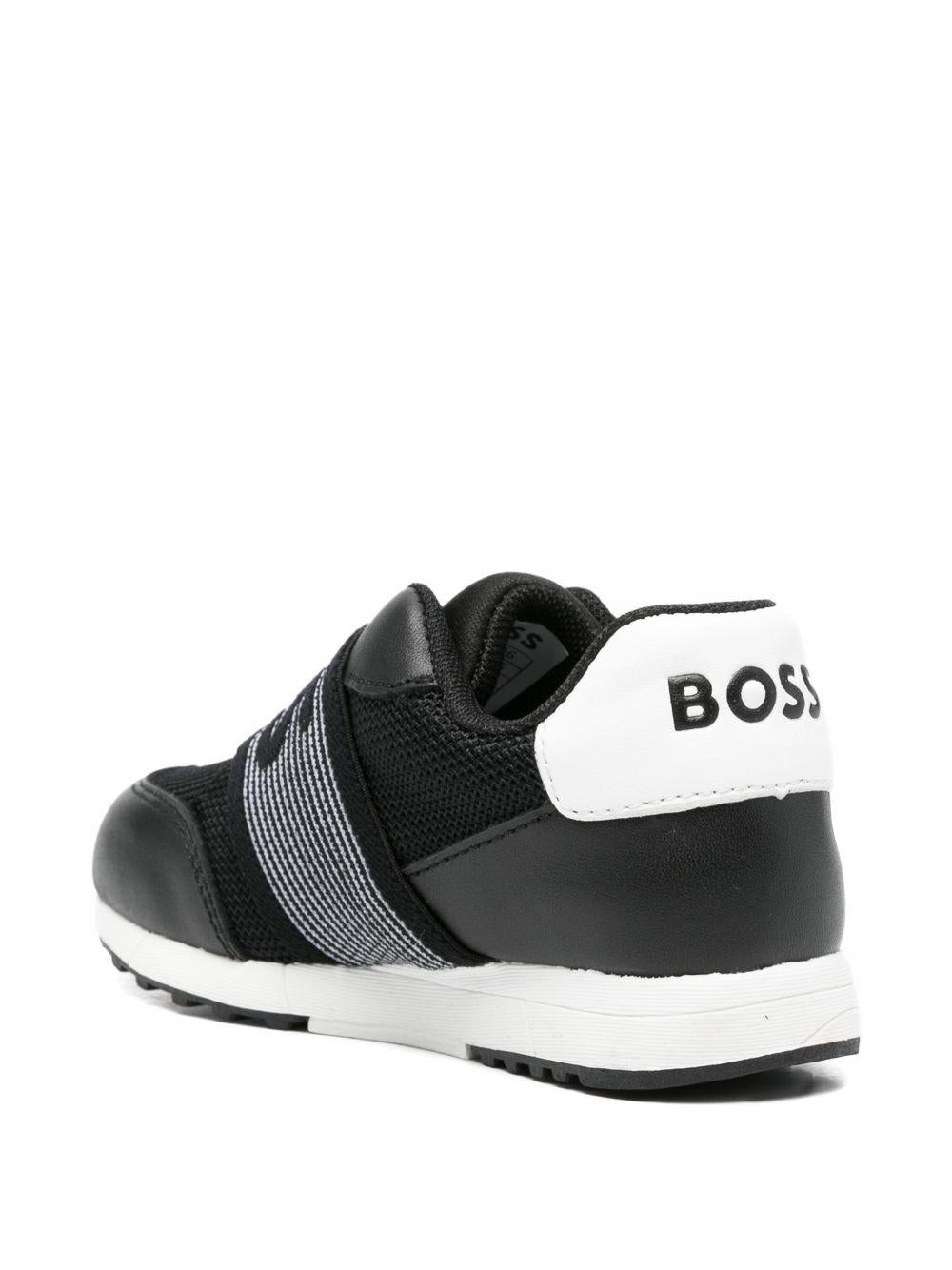Sneakers slip-on in tessuto e pelle J52822 09B BOSS KIDSWEAR 