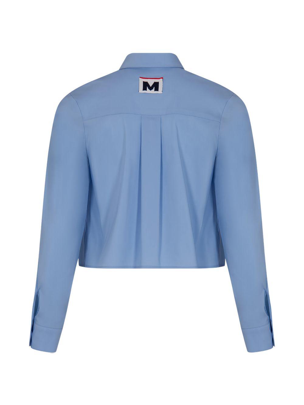 Camicia cropped con logo S6MSJGSI026 050 MSGM KIDS 