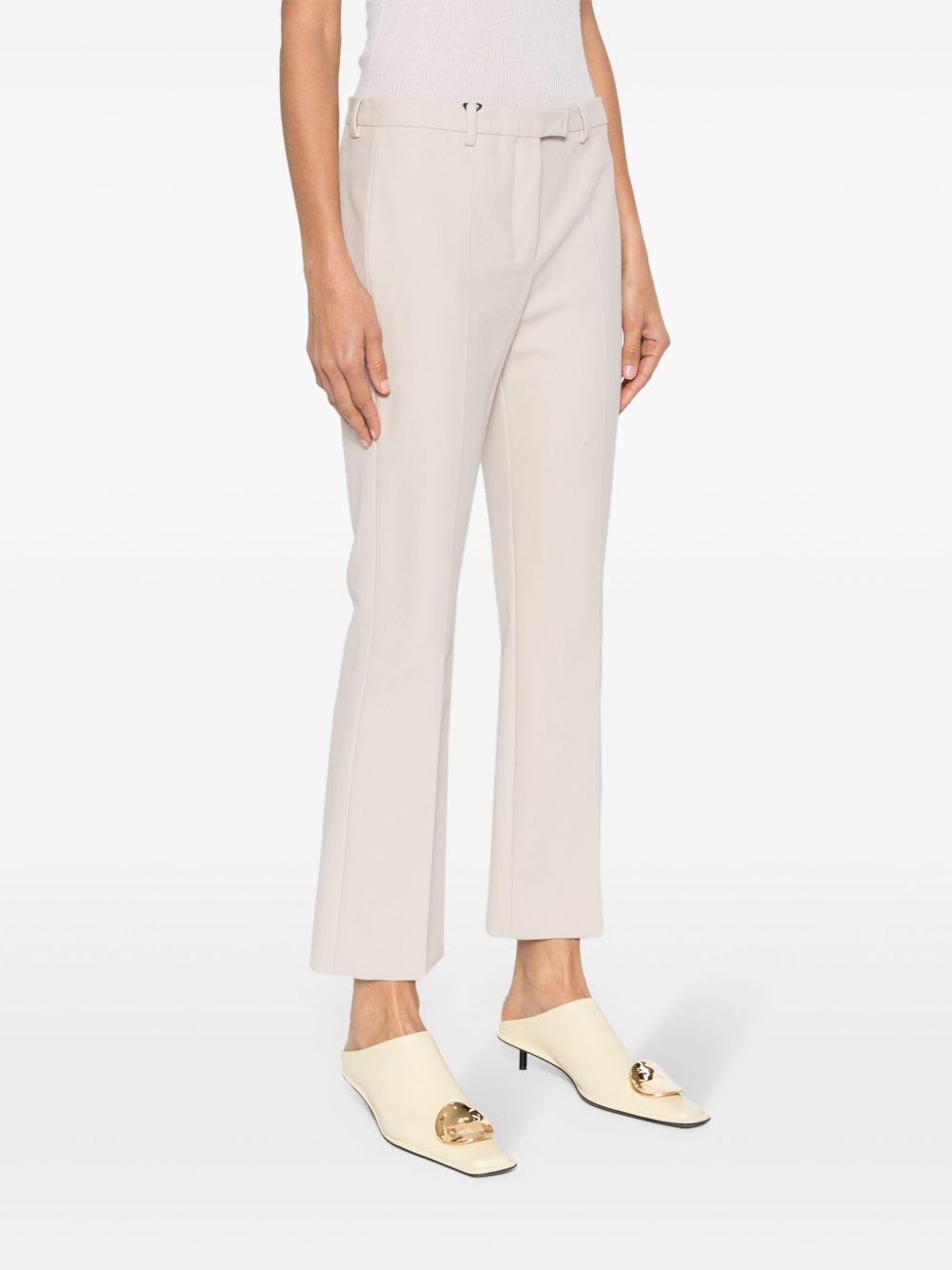 Pantalone Fatina slim in cotone e viscosa stretch grigio