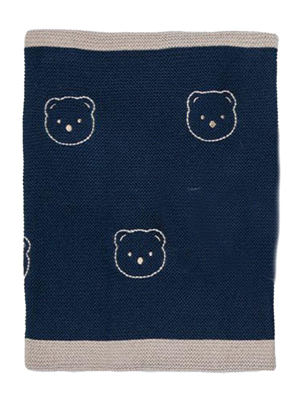 Coperta blu con orsetti neonato LA11423 4837 BABY LORD 