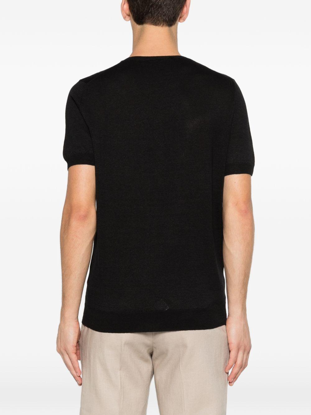 T-shirt in lino e cotone girocollo JOSHGSE2602 099 TAGLIATORE 